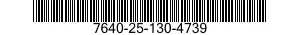 7640-25-130-4739  7640251304739 251304739
