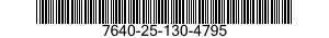 7640-25-130-4795  7640251304795 251304795