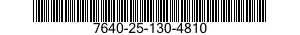 7640-25-130-4810  7640251304810 251304810