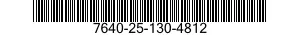 7640-25-130-4812  7640251304812 251304812