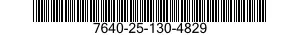 7640-25-130-4829  7640251304829 251304829