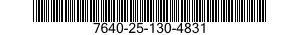 7640-25-130-4831  7640251304831 251304831