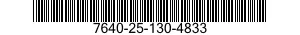 7640-25-130-4833  7640251304833 251304833