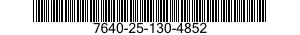 7640-25-130-4852  7640251304852 251304852