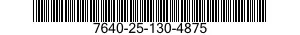 7640-25-130-4875  7640251304875 251304875