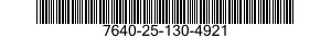 7640-25-130-4921  7640251304921 251304921