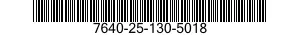 7640-25-130-5018  7640251305018 251305018