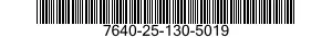 7640-25-130-5019  7640251305019 251305019