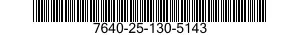 7640-25-130-5143  7640251305143 251305143