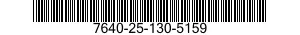 7640-25-130-5159  7640251305159 251305159