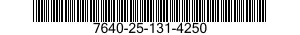 7640-25-131-4250  7640251314250 251314250