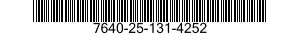 7640-25-131-4252  7640251314252 251314252