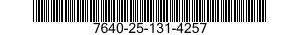 7640-25-131-4257  7640251314257 251314257