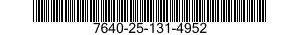 7640-25-131-4952  7640251314952 251314952