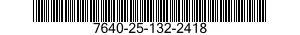 7640-25-132-2418  7640251322418 251322418