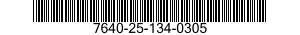7640-25-134-0305  7640251340305 251340305