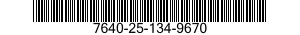 7640-25-134-9670  7640251349670 251349670