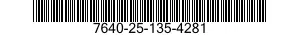 7640-25-135-4281  7640251354281 251354281