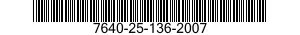7640-25-136-2007  7640251362007 251362007