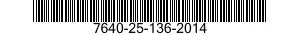 7640-25-136-2014  7640251362014 251362014