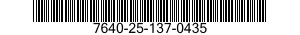 7640-25-137-0435  7640251370435 251370435