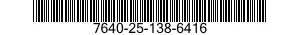 7640-25-138-6416 MAP 7640251386416 251386416