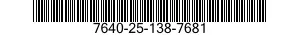 7640-25-138-7681  7640251387681 251387681