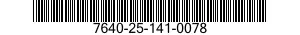 7640-25-141-0078 MAP 7640251410078 251410078