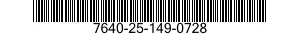 7640-25-149-0728 MAP 7640251490728 251490728