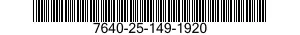 7640-25-149-1920 MAP 7640251491920 251491920