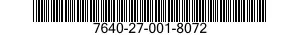 7640-27-001-8072 MAP 7640270018072 270018072