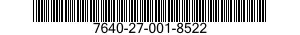 7640-27-001-8522 MAP 7640270018522 270018522