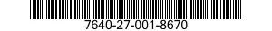 7640-27-001-8670 MAP 7640270018670 270018670