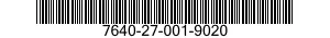 7640-27-001-9020 MAP 7640270019020 270019020