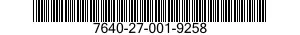 7640-27-001-9258 MAP 7640270019258 270019258