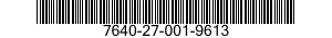 7640-27-001-9613 MAP 7640270019613 270019613