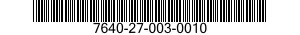 7640-27-003-0010 MAP 7640270030010 270030010