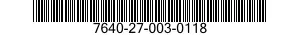 7640-27-003-0118 MAP 7640270030118 270030118