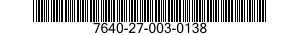 7640-27-003-0138 MAP 7640270030138 270030138