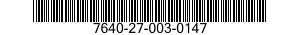 7640-27-003-0147 MAP 7640270030147 270030147