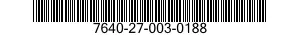 7640-27-003-0188 MAP 7640270030188 270030188