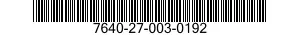 7640-27-003-0192 MAP 7640270030192 270030192