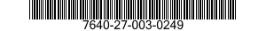 7640-27-003-0249 MAP 7640270030249 270030249