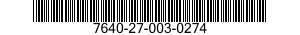 7640-27-003-0274 MAP 7640270030274 270030274