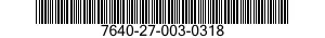 7640-27-003-0318 MAP 7640270030318 270030318