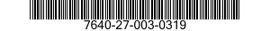 7640-27-003-0319 MAP 7640270030319 270030319