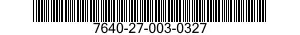7640-27-003-0327 MAP 7640270030327 270030327