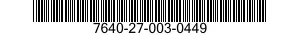 7640-27-003-0449 MAP 7640270030449 270030449