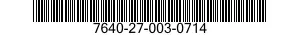 7640-27-003-0714 MAP 7640270030714 270030714