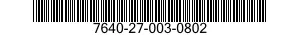 7640-27-003-0802 MAP 7640270030802 270030802